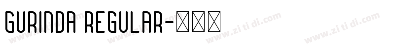 Gurinda Regular字体转换